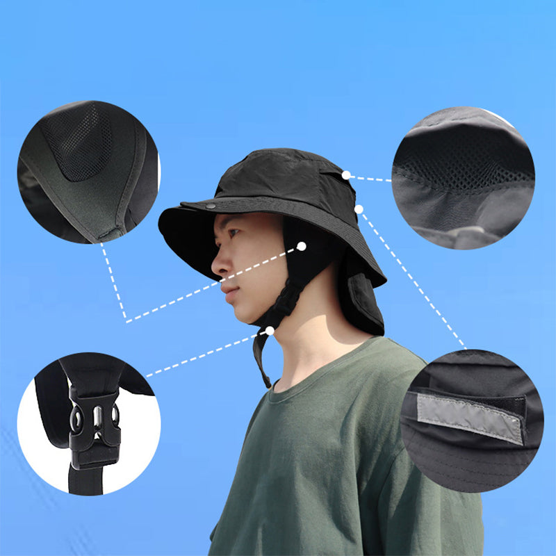 OUTFLY B2301 UPF50 and Sun-proof Hat Detachable Breathable Fishing Hat with Neck Flap OUTFLY B2301 UPF50 and Sun-proof Hat Detachable Breathable Fishing Hat with Neck Flap